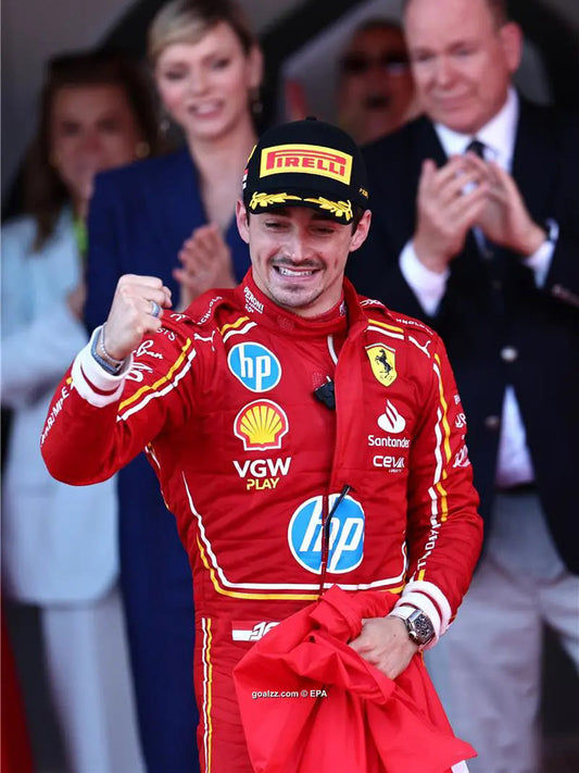 シャルル・ルクレール フェラーリ モナコGP レッドジャケット