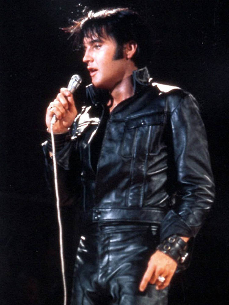 Elvis Presley Black Leather Jacket