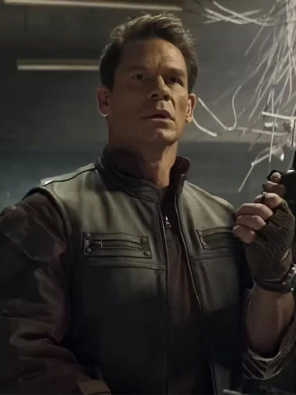 John Cena Hidden Strike Black Leather Vest