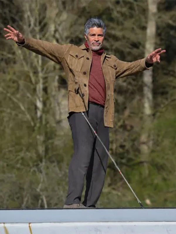 Mission Impossible 7 Esai Morales Brown Suede Jacket