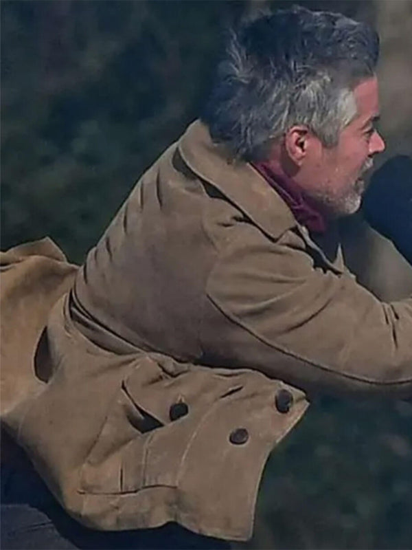 Mission Impossible 7 Esai Morales Brown Suede Jacket
