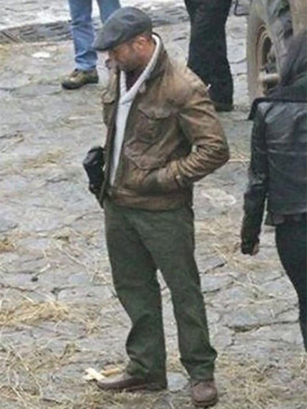 The Expendables 2 Jason Statham Brown Leather Jacket