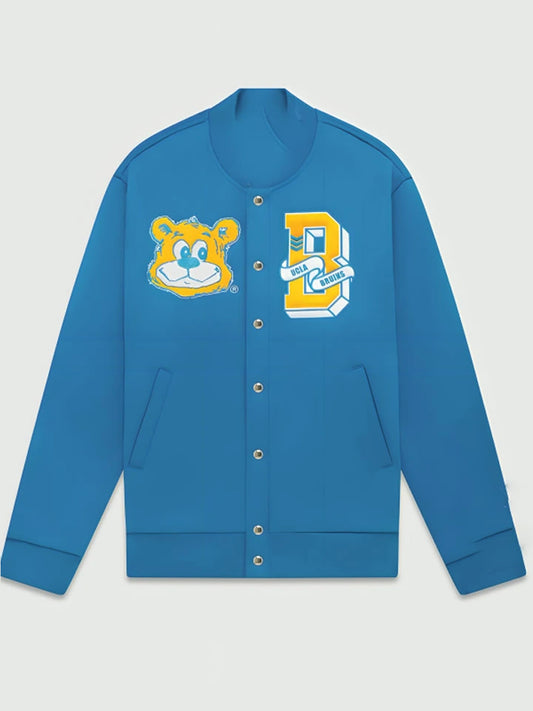 UCLA X OVO ブルーインズ ウール ブルー バーシティ ジャケット