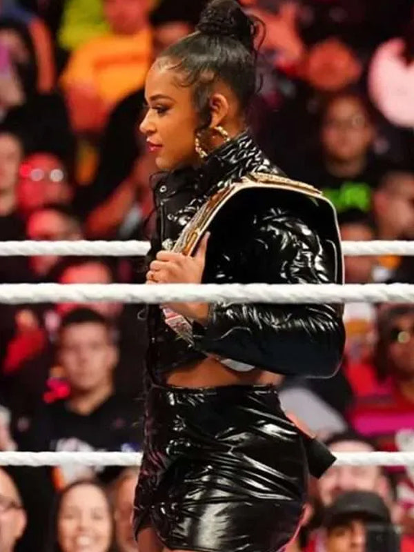 Bianca Belair WWE Wrestle Mania 39 Leather Jacket