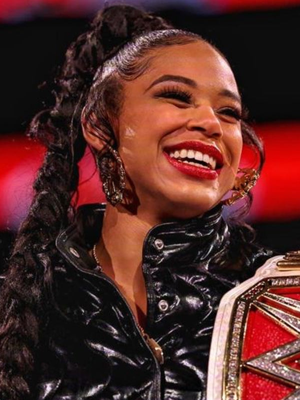 Bianca Belair WWE Wrestle Mania 39 Leather Jacket