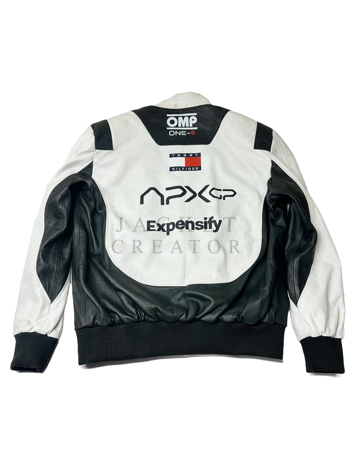 Brad Pitt F1 White and Black Racer Jacket