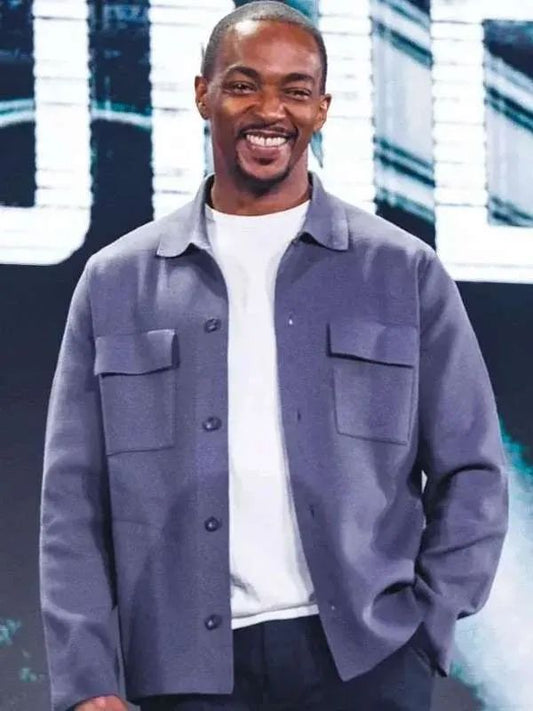 Captain America: Brave New World 2025 Anthony Mackie Purple Jacket