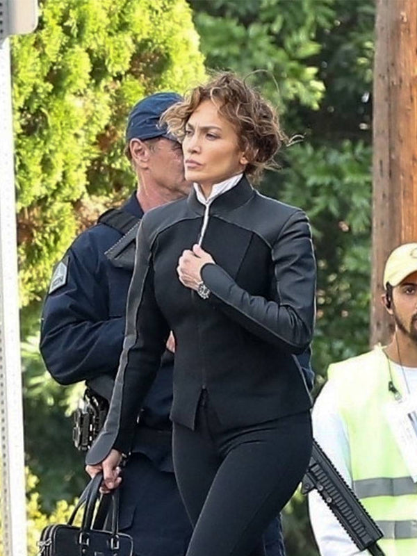 Jennifer Lopez Atlas 2024 Black Jacket