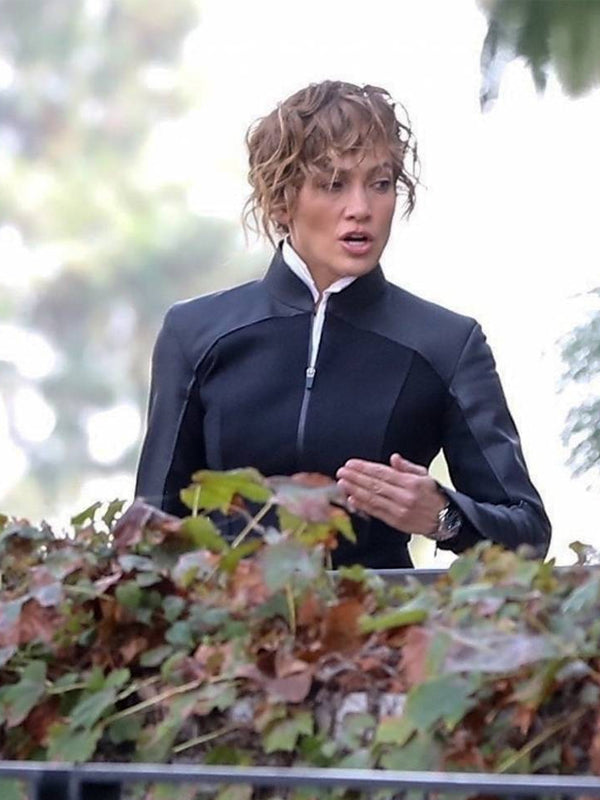 Jennifer Lopez Atlas 2024 Black Jacket