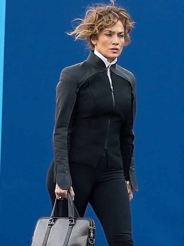 Jennifer Lopez Atlas 2024 Black Jacket