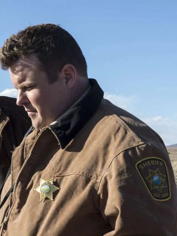 Longmire Adam Bartley Brown Uniform Bomber Jacket