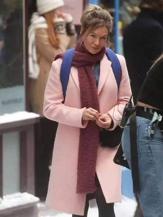 Mad About the Boy Renée Zellweger Pink Coat