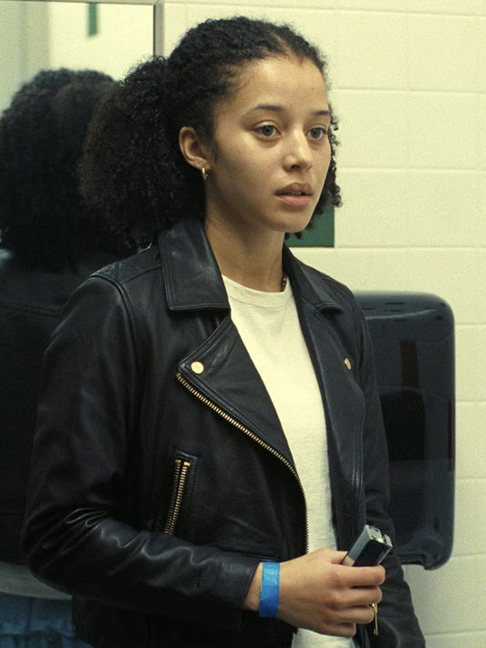 One Battle After Another Chase Infiniti Biker Leather Jacket