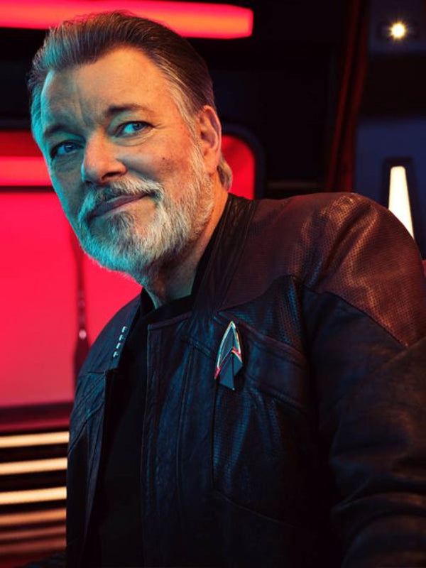 Star Trek Picard S3 Black Leather Jacket