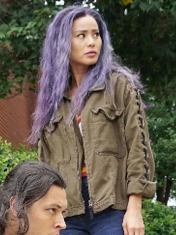 The Gifted S02 Jamie Chung Green Cotton Jacket