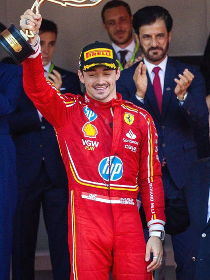 シャルル・ルクレール フェラーリ モナコGP レッドジャケット