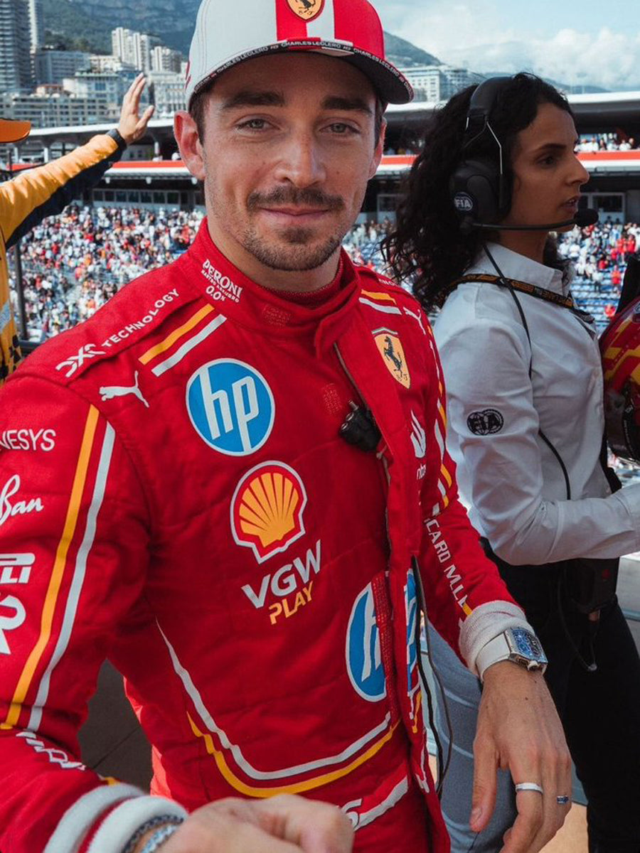 シャルル・ルクレール フェラーリ モナコGP レッドジャケット