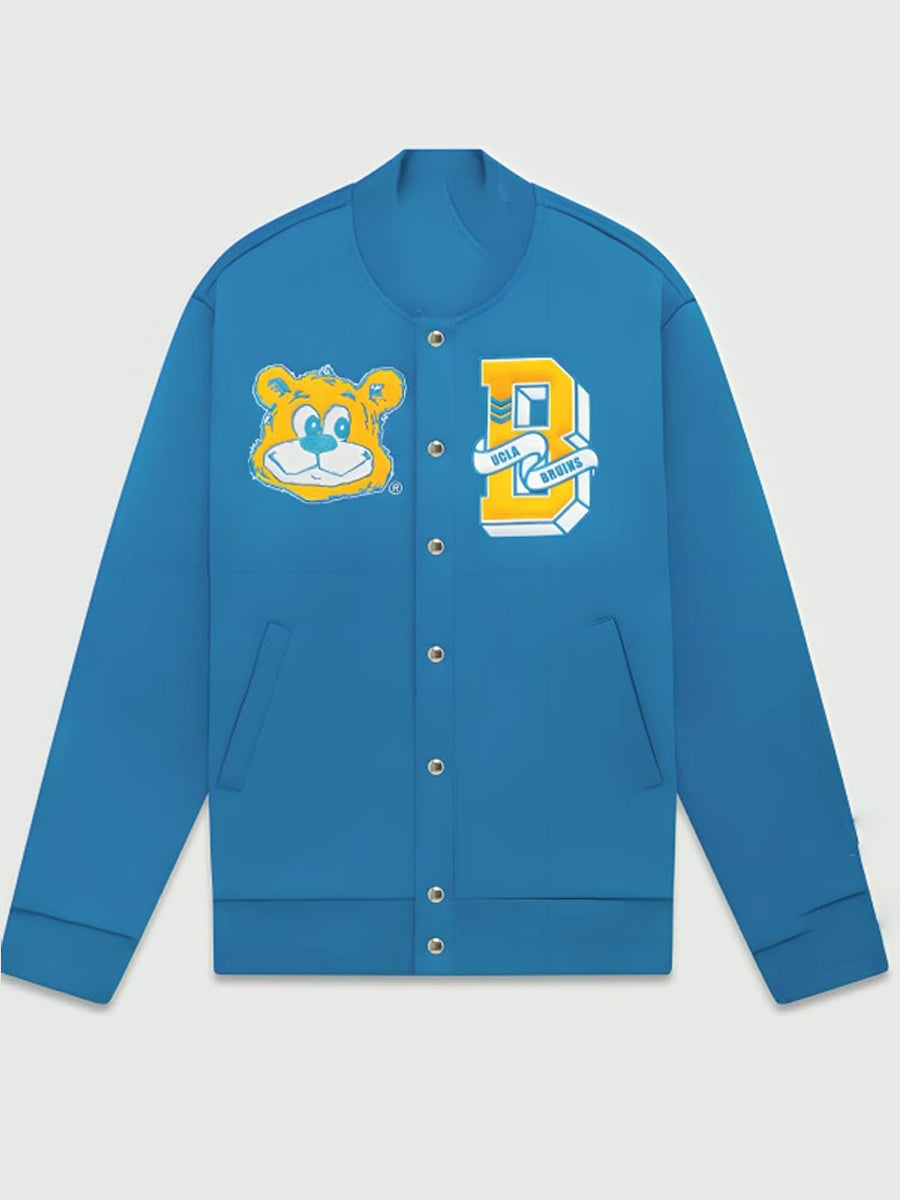 UCLA X OVO ブルーインズ ウール ブルー バーシティ ジャケット