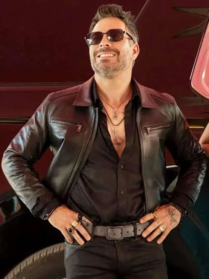 Acapulco S04 Omar Chaparro Black Leather Jacket