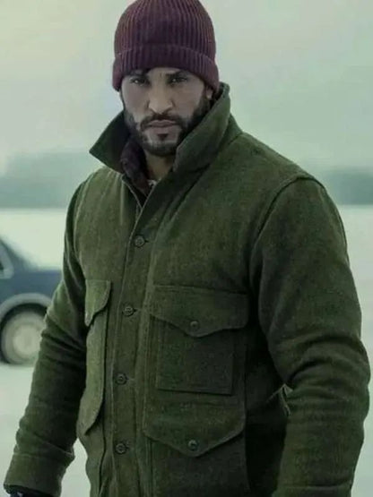American Gods Season 03 Ricky Whittle Green Wool Jacket