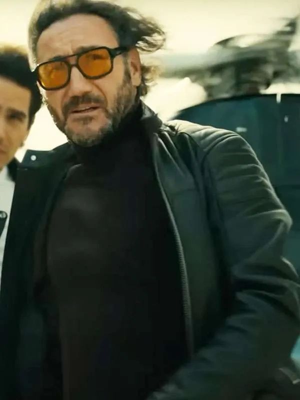 Carlos Santos Billionaires’ Bunker Black Leather Jacket