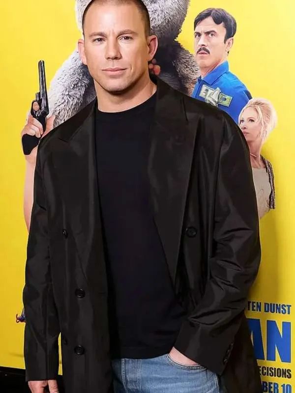 Channing Tatum Roofman Black Long Coat
