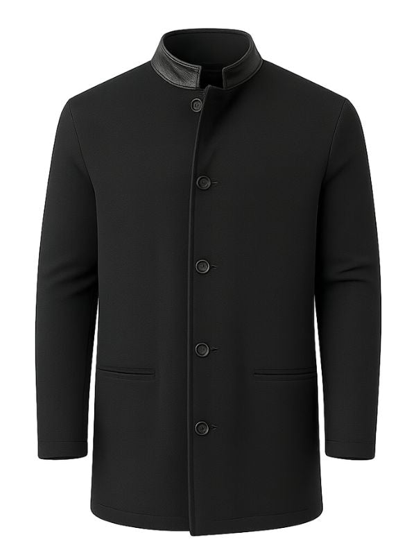 Chris Hemsworth Crime 101 Black Wool Jacket