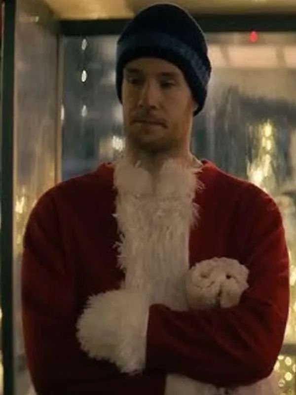 Connor Swindells Jingle Bell Heist Christmas Red Velvet Santa Coat
