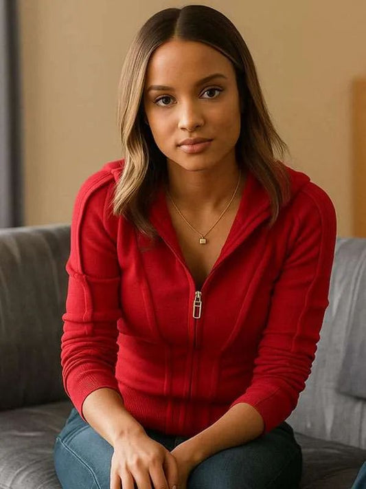 Corinne Massiah 9-1-1 S09 Red Hooded Jacket