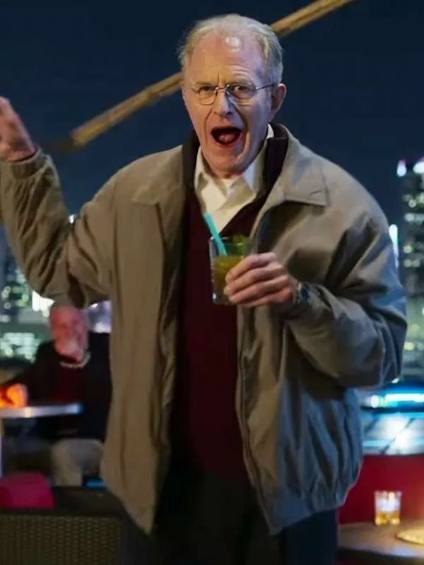 Don’t Tell Larry Ed Begley Jr. Gray Bomber Jacket