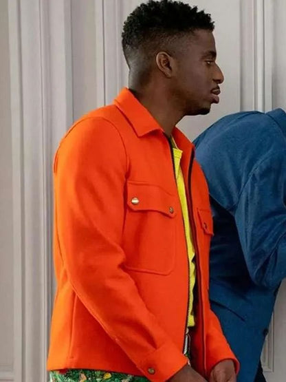 Emily in Paris S02 Samuel Arnold Orange Wool Jacket