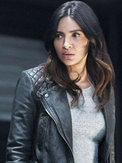 Floriana Lima Supergirl Black Leather Jacket