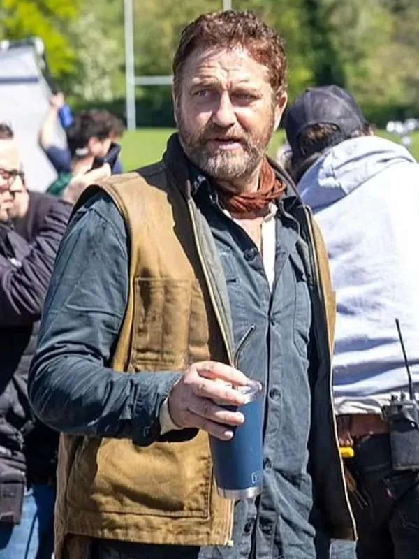 Gerard Butler Greenland 2: Migration Brown Cotton Vest