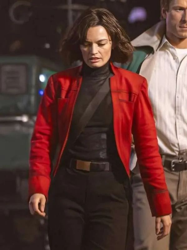 Ghostwriter Emma Mackey Red Leather Jacket