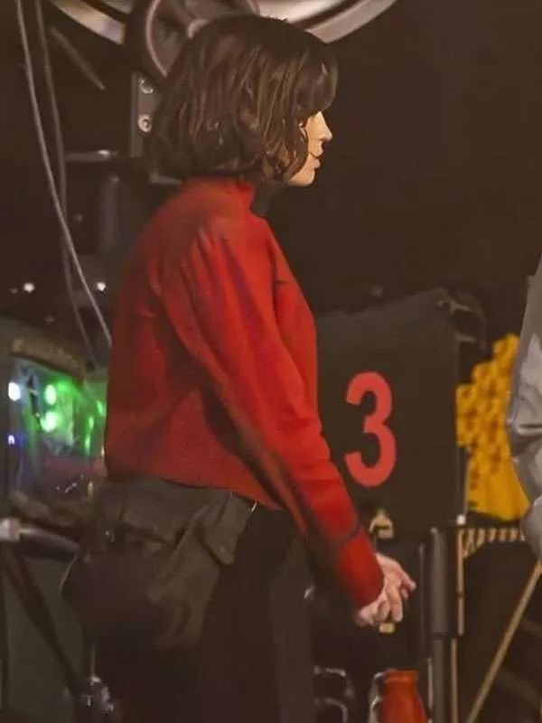 Ghostwriter Emma Mackey Red Leather Jacket