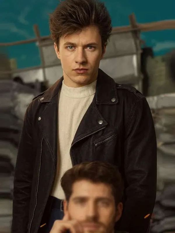 Gijs Blom The Kollective Lucas Black Biker Leather Jacket