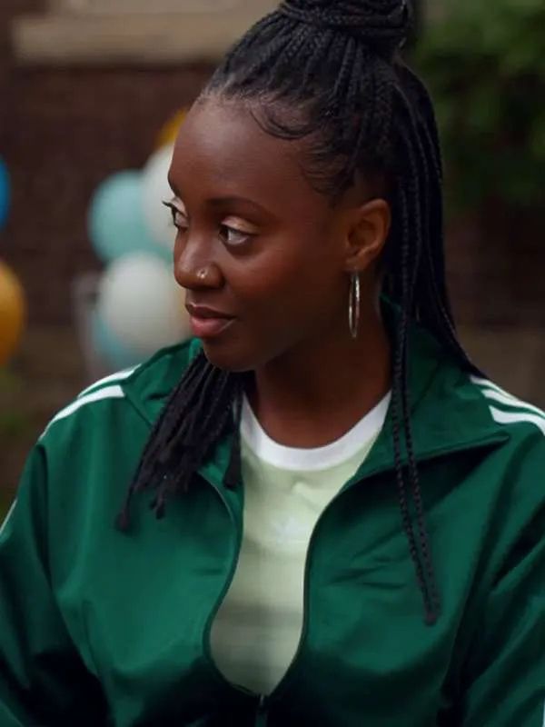 Ginny and Georgia S03 Tameka Griffiths Green Track Jacket