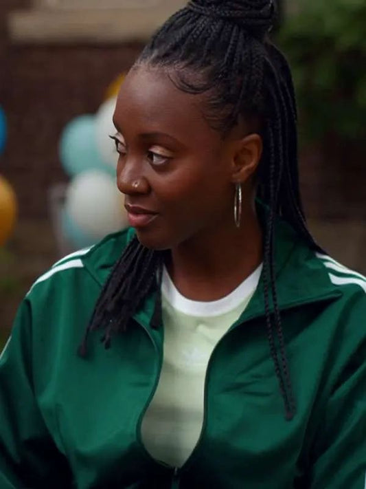 Ginny and Georgia S03 Tameka Griffiths Green Track Jacket