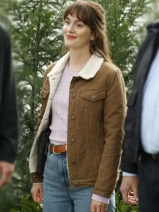 Good Cop/Bad Cop S01 Lou Hickman Shearling Brown Jacket