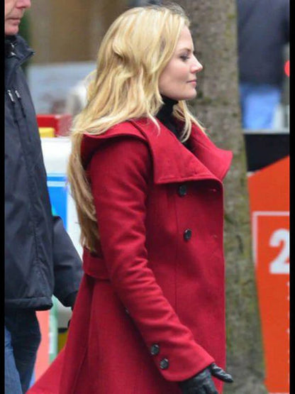 Jennifer Morrison Once Upon a Time Red Wool Coat