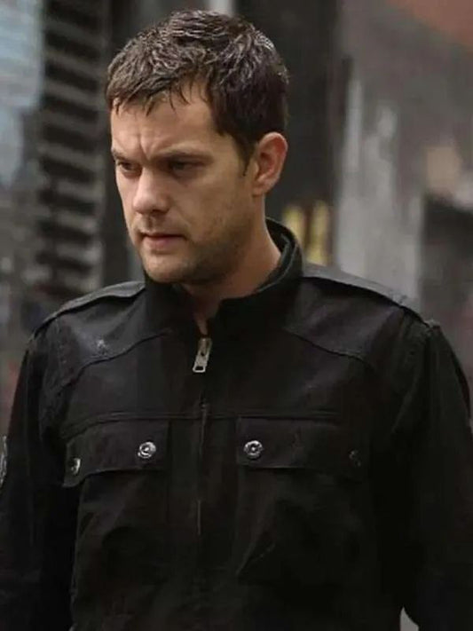 Joshua Jackson Black Cotton Jacket