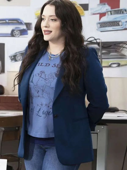 Kat Dennings Shifting Gears S02 Blue Blazer