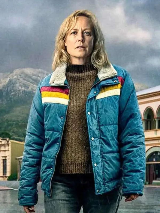 Marta Dusseldorp Bay of Fires S01 Blue Puffer Jacket