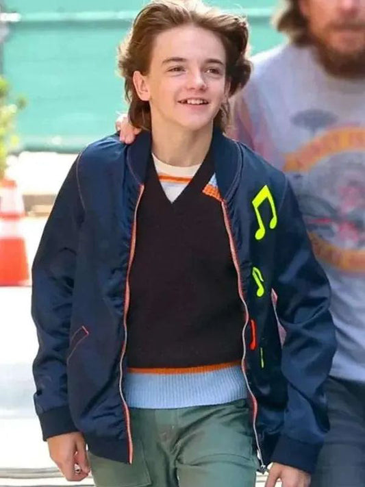 Michael Cash Black Rabbit Blue Bomber Jacket