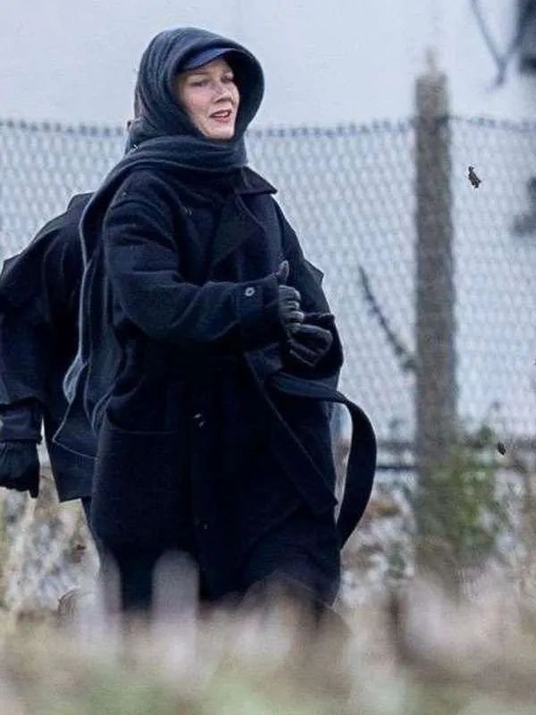 Project Hail Mary Sandra Hüller Black Wool Coat