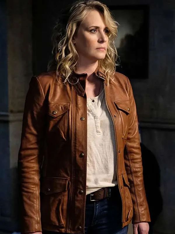 Samantha Smith Supernatural S14 Brown Leather Jacket