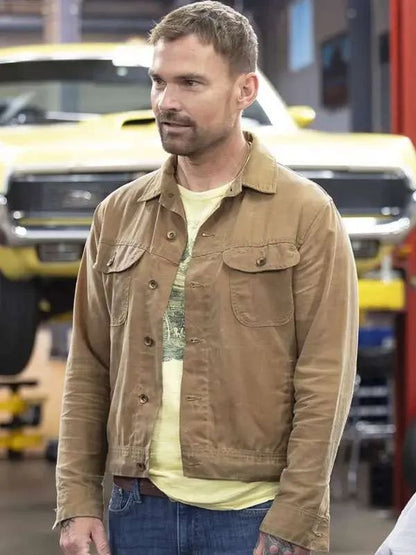 Seann William Scott Shifting Gears S02 Brown Cotton Jacket