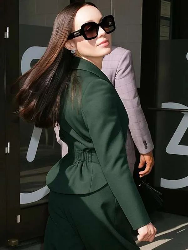 Sofia Carson New York City Green Blazer