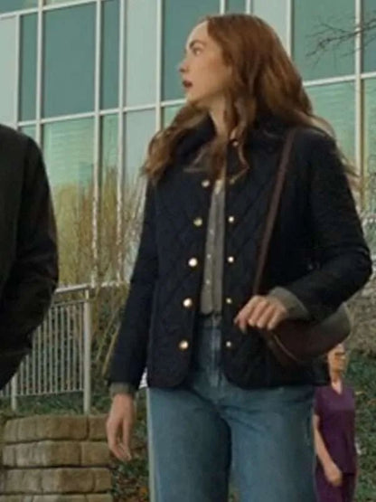 Sullivans Crossing S03 Morgan Kohan Black Quilted Jacket