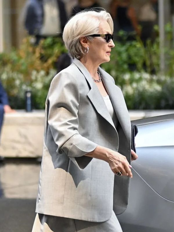 The Devil Wears Prada 2 Miranda Priestly Gray Blazer